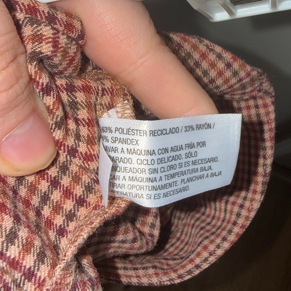 a new day Brown Checkered Mini Skirt - Picture 6 of 7